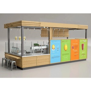 Quiosco de Bar para batidos de fruta, Mostrador de tienda de té de burbujas, diseño 3D, centro comercial, novedad - Product Image 1