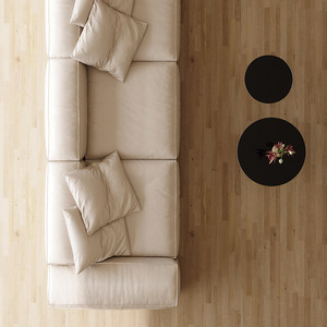 Canapé cube trois places en cuir véritable, style minimaliste italien, accoudoirs hauts et <span class=keywords><strong>bas</strong></span>, design moderne, rangée droite, pour salon, amovible - Product Image 3