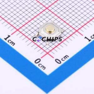 K2-1187SQ-C4SW-06 Tactile Switch SMD-4P,5.2x5.2mm Switch Single Pole Single Throw Round Button 2.5N Vertical Mount - Product Image 1
