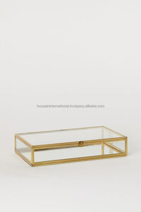 Decorativos regalos de vidrio y cajas de Metal en oro. - Product Image 3