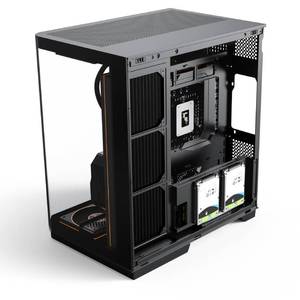<span class=keywords><strong>Case</strong></span> per PC Gaming Curvo Panoramico, Supporto GPU Verticale, 2 Ventole Posteriori e 2 Raffreddatori a Liquido, <span class=keywords><strong>Tower</strong></span> per Computer da Gaming - Product Image 6