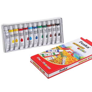 Foka — ensemble de peinture de couleur pour artiste, 12 pièces, dessin de Tube, haute qualité - Product Image 1