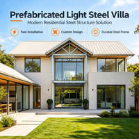 Villa préfabriquée en acier léger GloStar, structure en acier personnalisée pour les projets de construction résidentielle moderne
