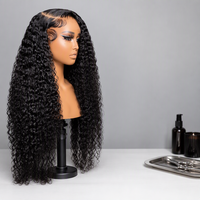 Perruque de cheveux naturels vietnamiens bruts de 30 pouces de long, ondulations profondes, densité 250%, perruque de cheveux humains bouclés birmans, perruques de cheveux indiens vierges ultra-lisses