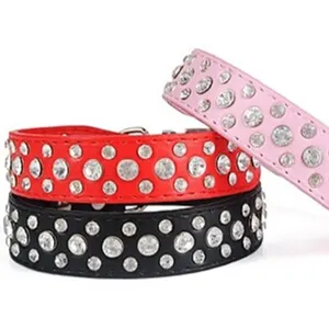 stock fake diamond dog collar