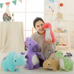 来样定做卡通犀牛毛绒玩具蓝色犀牛Plushie卡通恐龙三角龙恐龙毛绒玩具儿童礼品儿童 - Product Image 4