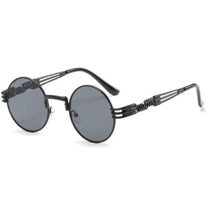 Venta al por <span class=keywords><strong>mayor</strong></span> de moda de las mujeres y los hombres de metal redondo vintage tonos gafas de sol con <span class=keywords><strong>el</strong></span> <span class=keywords><strong>templo</strong></span> especial - Product Image 1