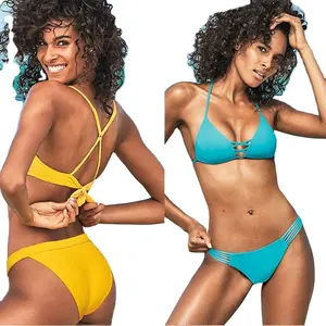 Womens Swimwear Italian Carvico Fabric Swimwear Women Bikini Wholesale With High Quality