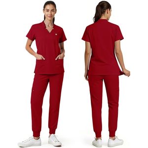 Uniformes Médicos FOXA para Mujer, Blusa con Cuello en V y 8 Bolsillos, Uniformes de Hospital para Enfermeras, Médicos y Estudiantes de Medicina - Product Image 4