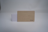 Élégante carte de visite intelligente NFC en bois de qualité supérieure pour la liaison sans fil Google Music