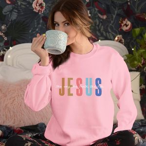 Sweat-shirt chrétien pour femme, Jésus, la voie, la vérité, la vie, pull à manches longues, foi religieuse, inspiration, verset biblique - Product Image 3