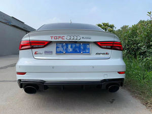 Nouveau kit d'amélioration d'échappement arrière Audi A3 14-20 <span class=keywords><strong>S3</strong></span> modifié RS3 avec embouts de sortie à quatre sorties à clipser (OLIVER) - Product Image 2