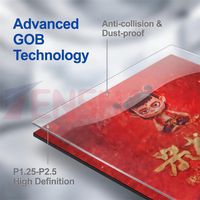 Écran LED publicitaire numérique pliable en aluminium P1.86 P2 P2.5 pour intérieur, panneau LED pliable pour exposition