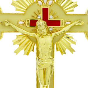 2023新教堂家居装饰小雕像站立耶稣受难像桌子十字架与基础天主教十字架 - Product Image 5