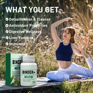 Vigo 1500 <span class=keywords><strong>Mg</strong></span> Detox Bindmiddel Capsule Supplement Actieve Kool Zeoliet Bentoniet Klei Lever & Darmen Colon Reiniging Spijsvertering - Product Image 4