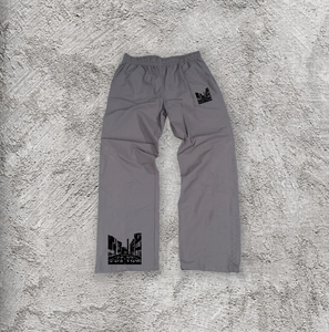 Pantalon de jogging unisexe de haute qualité personnalisé pour hommes 100% coton décontracté noir taille dégradée OEM jambe large - Product Image 2