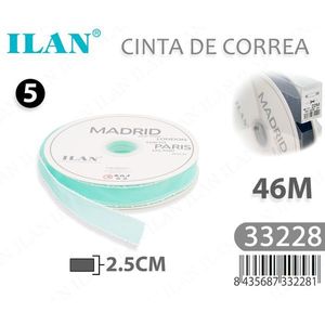 ริบบิ้นผ้า ILAN Cinta De Correa ขนาด 2.5 ซม. ยาว 46 ม. ลายมาดริด ปารีส ลอนดอน โตเกียว มิลาน - Product Image 2