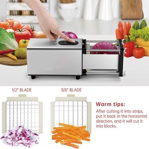 Commercial Electric Potato <b>Cutter</b> Chopper Restaurant Hotel Use Automatic Fruit <b>Vegetable</b> Processing New Condition Key Motor - Product Image 3