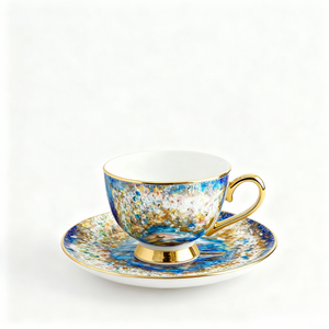 Set Cangkir Teh Sore Mewah Modern Ramah Lingkungan dari Bone China Yayu Gao Hadiah Kreatif--fanhuasijin - Product Image 1