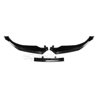 Alerón Delantero para Parachoques HS Car G26, Divisor de Labios Delanteros de Plástico con Aspecto de Fibra de Carbono, 3 Piezas, para BMW Serie 4, 4 Puertas, G26 M Sport 2021+
