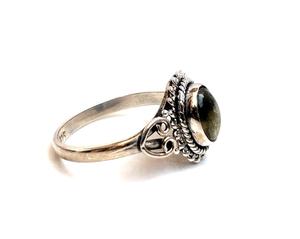 Wholesale Silver 925 Women and Girls <b>Ring</b> with Natural Labradorite Stone <b>Rings</b> Wholesale <b>Indian</b> Silver <b>Ring</b> - Product Image 4
