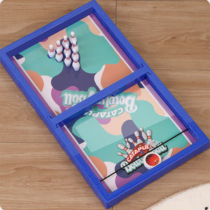 Jouets de bowling classiques pour la famille, catapulte en plastique, échiquier, jeu de table pour enfants - Product Image 4