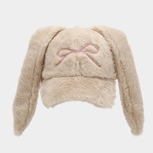 Uzun kulaklar ile 2024 yeni varış tavşan kürk kış şapka toptan ortak kumaş özelliği için 6 renk mevcuttur - Product Image 5