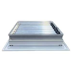 Rejilla de Ventilación de Aluminio para HVAC, de Una o Dos Persianas, <span class=keywords><strong>con</strong></span> Control de Volumen, para Ductos de Humo - Product Image 6