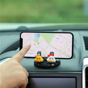 Support de téléphone de voiture en forme de cygne, adhésif, pour tableau de bord, pour la navigation, accessoire intérieur créatif en plastique - Product Image 2