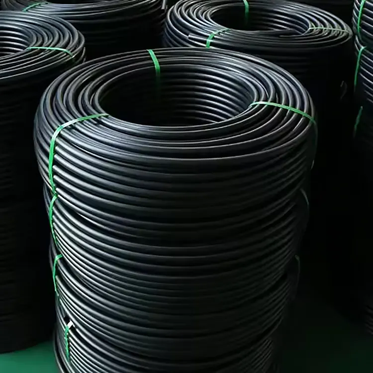 Tubos de plástico Hdpe de diferentes diámetros, tubería de Hdpe de riego de 3 pulgadas, rollo de tubería de agua de plástico negro Pn25
