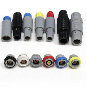 Круговой Электрический пластиковый 4-контактный разъем с фиксирующим соединителем для промышленных электрических применений - Product Image 2