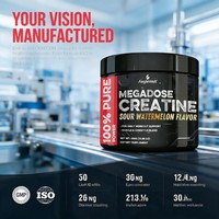 AegleWell Créatine Monohydrate en Poudre Force Musculaire Poudre de Créatine Récupération Performance Pré-Entraînement Gym Vente en Gros