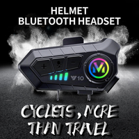 Casque de moto Y10 en gros avec interphone sans fil, étanche, suppression du bruit, partage de musique, écouteurs pour la conduite en extérieur