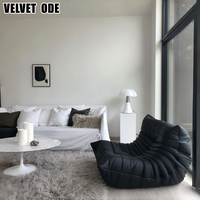 Canapé individuel en cuir Togo, design Caterpillar, compression sous vide, restauration 1:1, pour salon de luxe