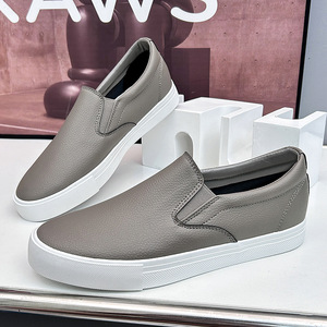 Chaussures <span class=keywords><strong>bateau</strong></span> plates de <span class=keywords><strong>luxe</strong></span> pour hommes en cuir PU imperméable, semelle souple et durable, chaussures décontractées - Product Image 3
