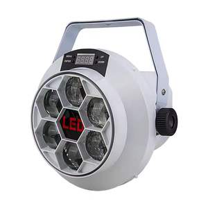 Design moderne Lumière LED mobile à 6 têtes Yeux d'abeille Motif d'eau magique Animation Vague Cristal Scène pour Restaurant Bar Island Club - Product Image 1