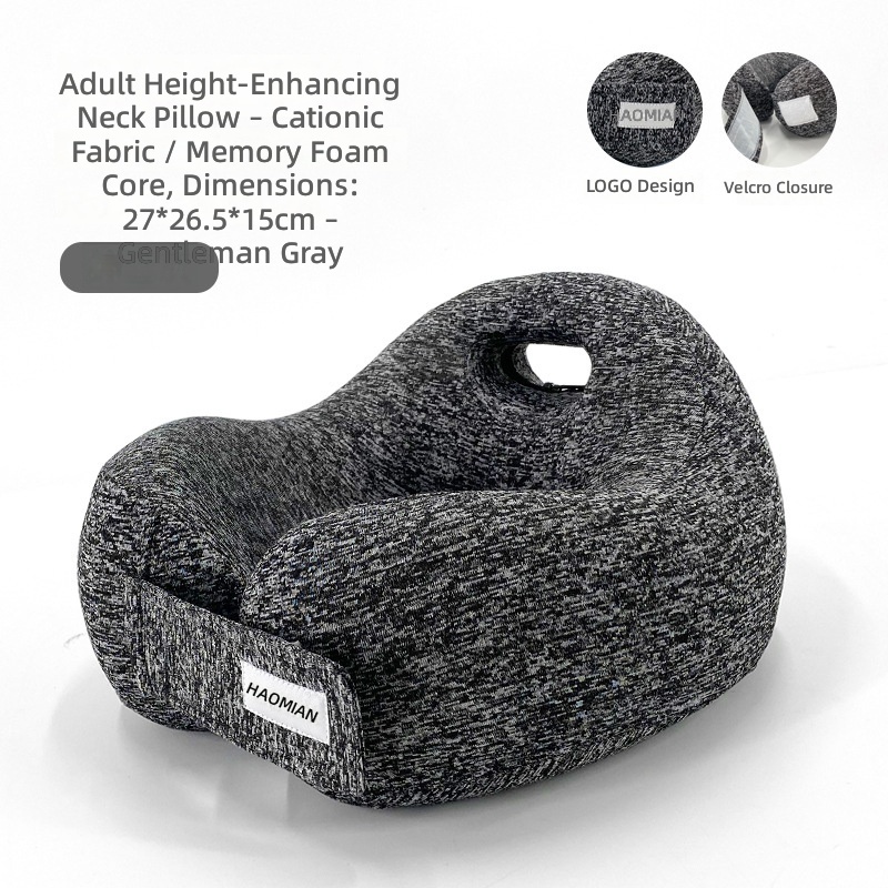 Gentleman gray-neck pillow