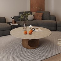 Table basse en bois massif durable et moderne, design plaque de roche, couleur personnalisable, pour maison, appartement, gîte, salon