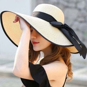Unisex Summer Seaside Travel <b>Sunscreen</b> Sunshade Holiday Big-brimmed Straw Sun Hats Image Style Business Sports - Product Image 5