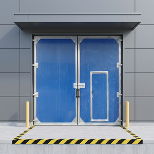 Porta a Battente a <span class=keywords><strong>Due</strong></span> <span class=keywords><strong>Ante</strong></span> in Acciaio Inox per Cucine Industriali e Ristoranti - Product Image 1