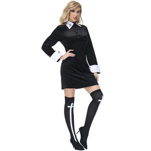 <span class=keywords><strong>M</strong></span>-XL Nieuwe Vakantie Play Jurk Nun Jurk Carnaval Gothic Retro Party Vrouwen Halloween Kostuum - Product Image 3