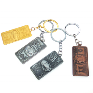 Tùy chỉnh $100 trăm Mỹ Mỹ Mỹ đô la Keychain USA lưu niệm Keyring - Product Image 6