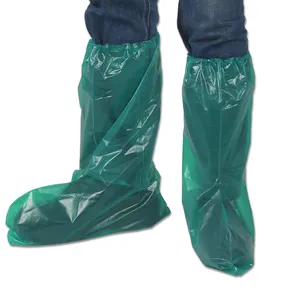 disposable boot cover White Blue Clear Polyethylene Waterproof Disposable Boot Cover Overboot Overshoe