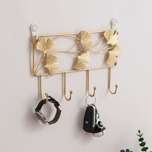 New Arrival Vintage Gold Iron Wall Shelf <b>Hook</b> Decorative Coat Home Decor <b>Hooks</b> Wall Hanging Crafts Wall <b>Hook</b> - Product Image 3