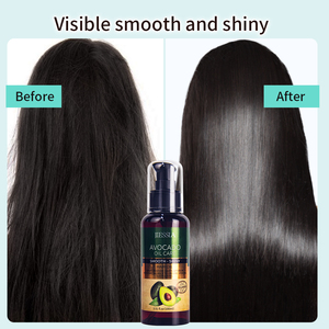 Huile capillaire nourrissante et lissante en soie douce avec logo personnalisé, huile d'avocat biologique, marque privée, meilleure huile capillaire - Product Image 6