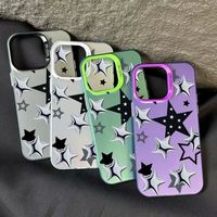 Coques de téléphone antichoc de luxe à motif étoile pour iPhone 17 Air 16 15 Plus Pro Max 14 13 12 11 X – Housse de protection personnalisable avec logo