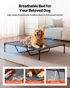 Elevated <strong>Dog</strong> Bed for Large <strong>Dogs</strong> Portable Raised <strong>Dog</strong> <strong>Cot</strong> Steel Frame Breathable Textilene Mesh Fabric Removable Washable Spacious - Product Image 2