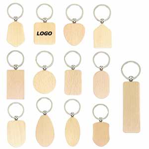 Llavero de Madera de Haya Personalizado con Logotipo - Regalo Promocional de Madera, Grabado Láser, Obsequio Corporativo - Product Image 1