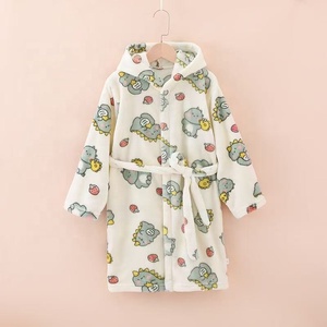 Nuevo Producto, Albornoz Grueso <span class=keywords><strong>de</strong></span> Franela para Niños, Ropa <span class=keywords><strong>de</strong></span> Dormir para Niños y Niñas, Albornoz Largo para Bebés - Product Image 4