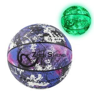 Zhensheng Factory Custom Sports <strong>Ball</strong> with Logo Night Game Green Fluorescent Luminous <strong>Ball</strong> Glow in the Dark Basketball - Product Image 6